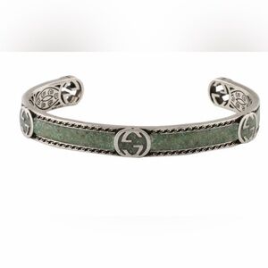 Gucci Sterling Silver Interlocking G Bracelet